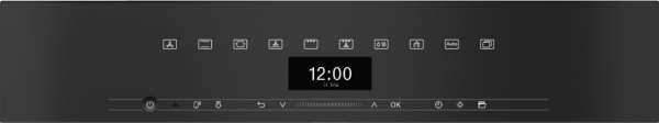 Miele H 7464 BPX Obsidianschwarz matt Griffloser Backofen im perfekt kombinierbaren Design mit Speisenthermometer und LED-Beleuchtung.